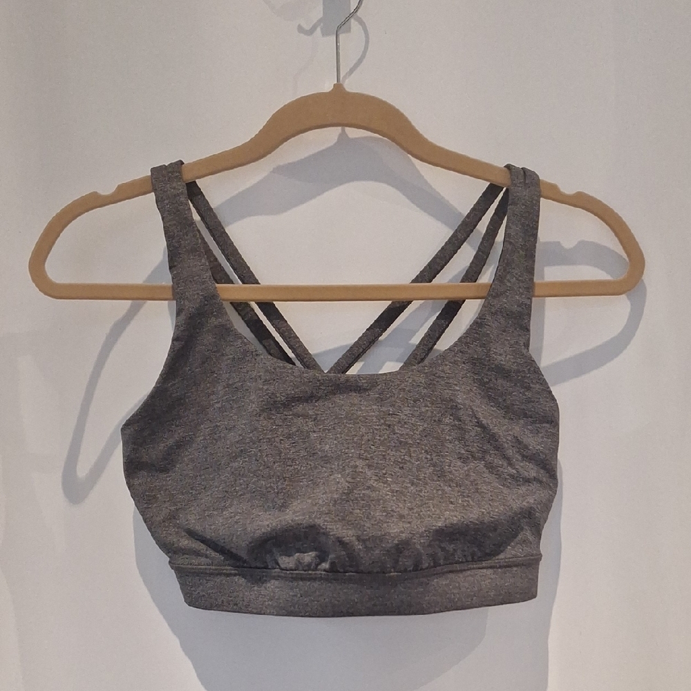 lululemon athletica Gray Strappy Sports Bra